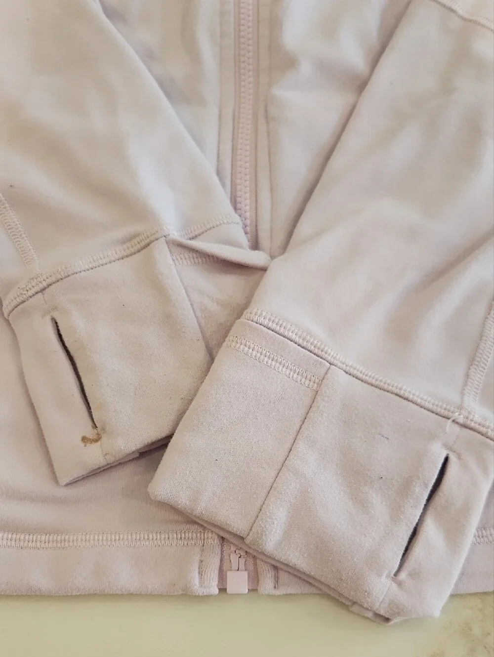 lululemon athletica pale pinkish Purple Zip-Up Jacket..preloved.